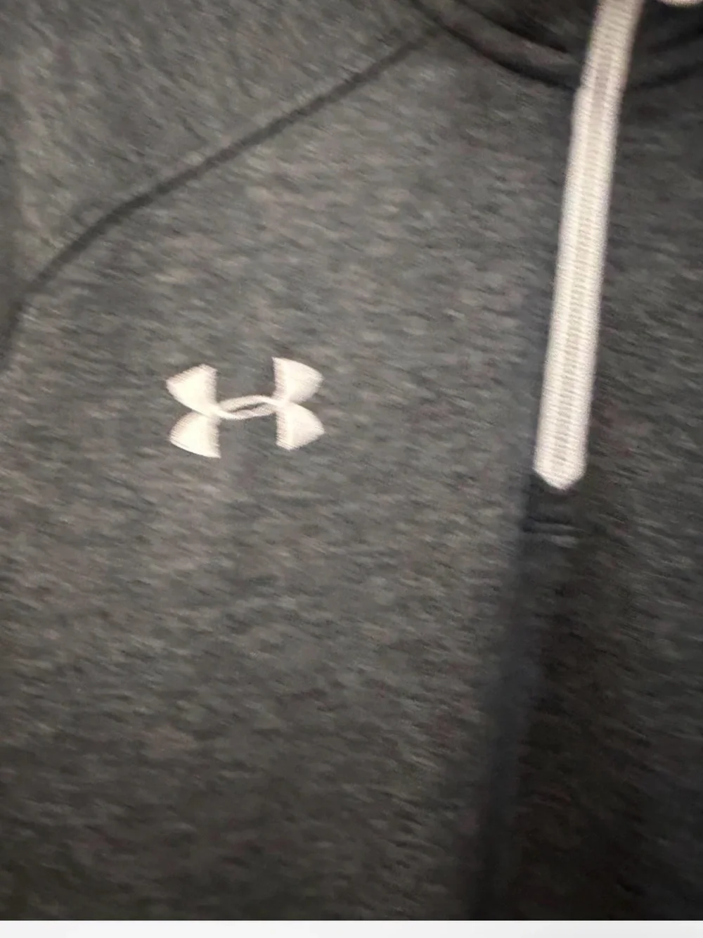 Under Armour Men's Heather Gray & Dark Gray Half-Zip Performance Jacket